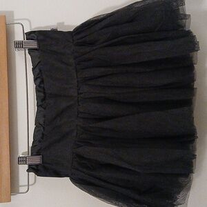 WHEAT Danish Design Toddler Girl Tulle Tutu Skirt Charcoal, 6y